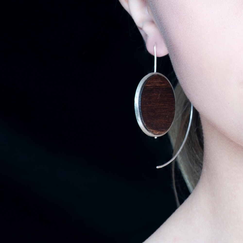 RIVETED CIRCULAR EARRINGS